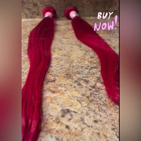 bungundy 28 inches human hair